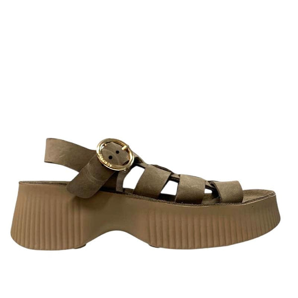 Πλατφόρμες FANTASY SANDALS S2106 ΠΛΑΤΦΟΡΜΕΣ ΚΑΦΕ / 36